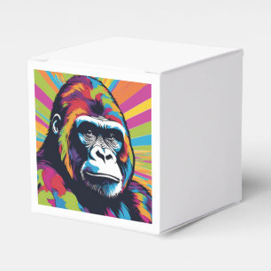 Gorilla Pop Art Cartoon Drawing Favour Box