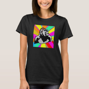 Gorilla Pop Art Colourful Gorilla MultiColor Anima T-Shirt