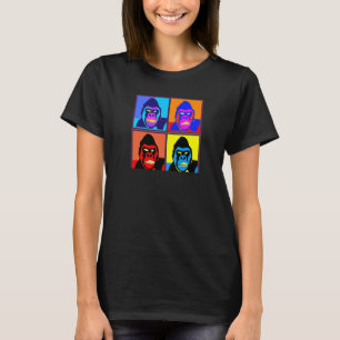Gorilla Pop Art Colourful Gorilla MultiColor Anima T-Shirt