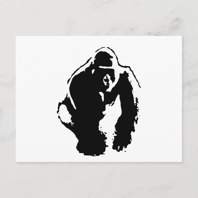 Gorilla Pop Art Postcard (Front)