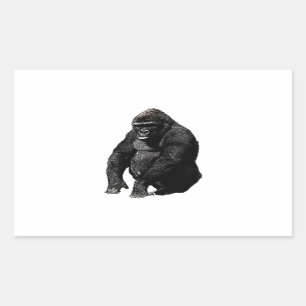 Gorilla Pop Art Rectangular Sticker