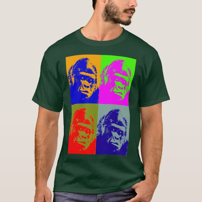 Gorilla Pop Art T-Shirt (Front)
