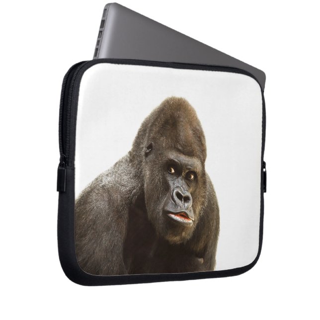 Gorilla Pout Laptop Sleeve (Front Right)