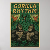 Gorilla Rhythm Jungle Comic – Musical Wildlife