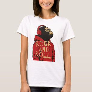 Gorilla Rock And Roll Hoodie T-Shirt