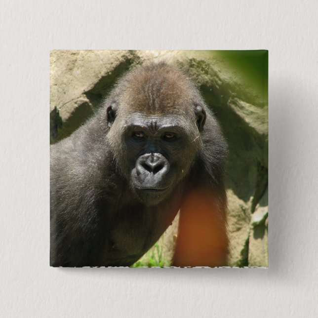 Gorilla Square Button (Front)