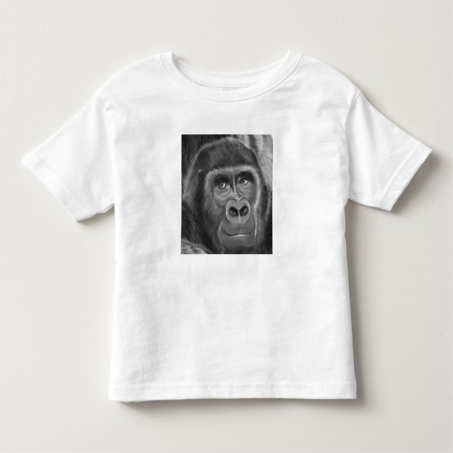 Gorilla sucking fingers T-shirt 2指しゃぶりのゴリラ (Front)