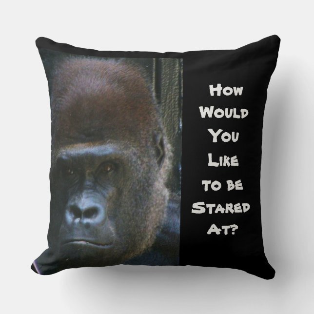 GORILLA throw pillow (Front)