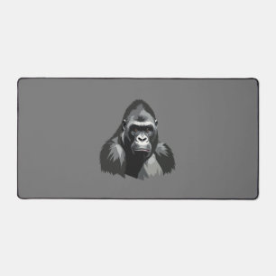 Gorilla Vector Graphic Art Portrait Animal Spirit  Desk Mat