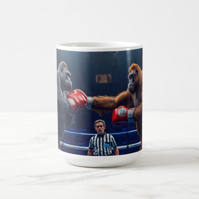 Gorilla vs Orangutan Coffee Mug (Center)