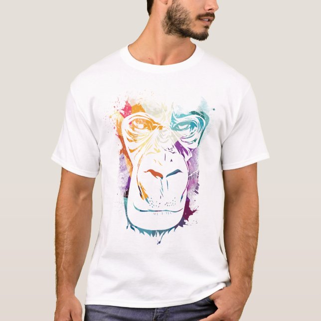 Gorilla Watercolor T-Shirt (Front)
