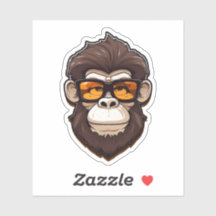 Gorilla wearing sunglasses clip art
