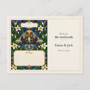 Gorilla Wedding Guest Book Wishes Postcard