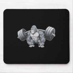 Gorilla Weightlifting Fitness Gym Training Bodybui Mouse Pad