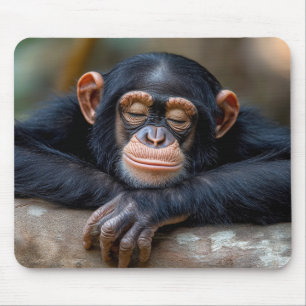 Gorilla Wild Animal Relaxing Portrait Mouse Pad