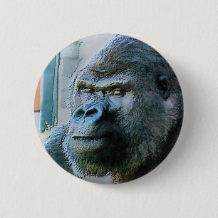GORILLAS 6 CM ROUND BADGE
