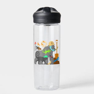 Gorillas at Work Water Bottle