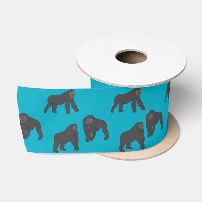 Gorillas Satin Ribbon (Spool)