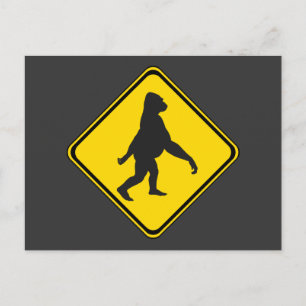 Gorillas Xing! Postcard