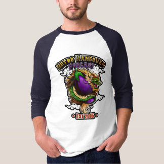 Gorp the Eggplant Dragon 3/4 Sleeve Raglan Tee