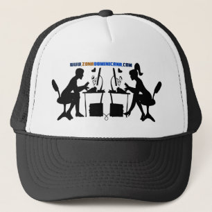 Gorra Blanca y Negra Trucker Hat