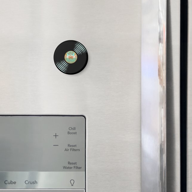 Gorst Records Retro Style Button Magnet (In Situ (Fridge))