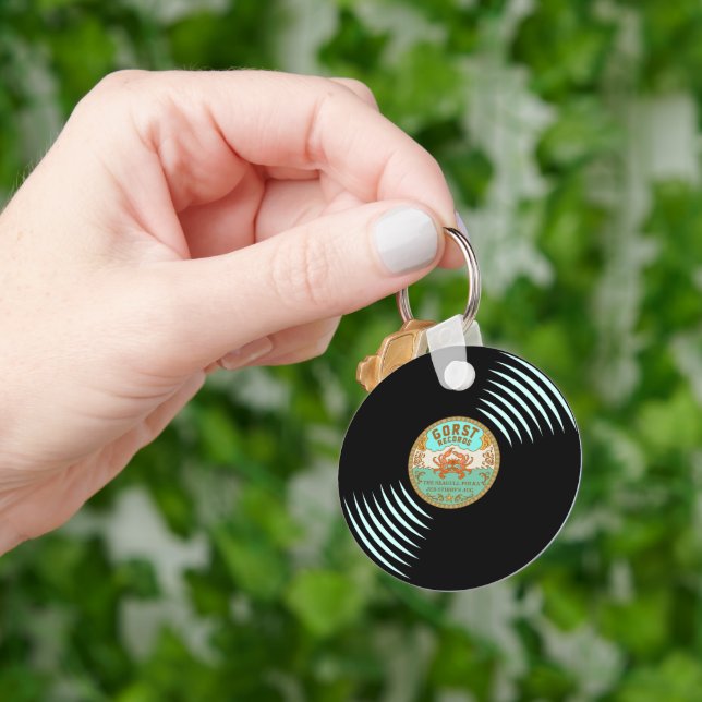 Gorst Retro Vinyl Record Keychain (Hand)