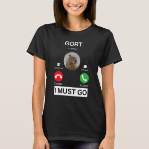 Gort is Calling Capybara is Calling Pulls Up T-Shirt