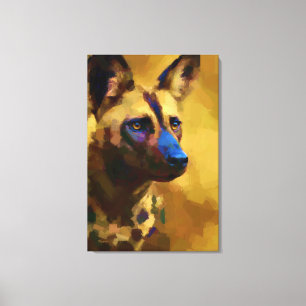 Gos Salvatge Africà Canvas Print