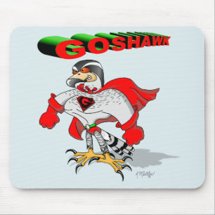 Goshawk Cartoon Mouse Pad