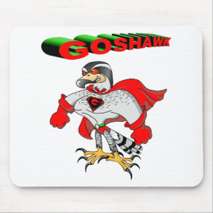 Goshawk Cartoon Mouse Pad