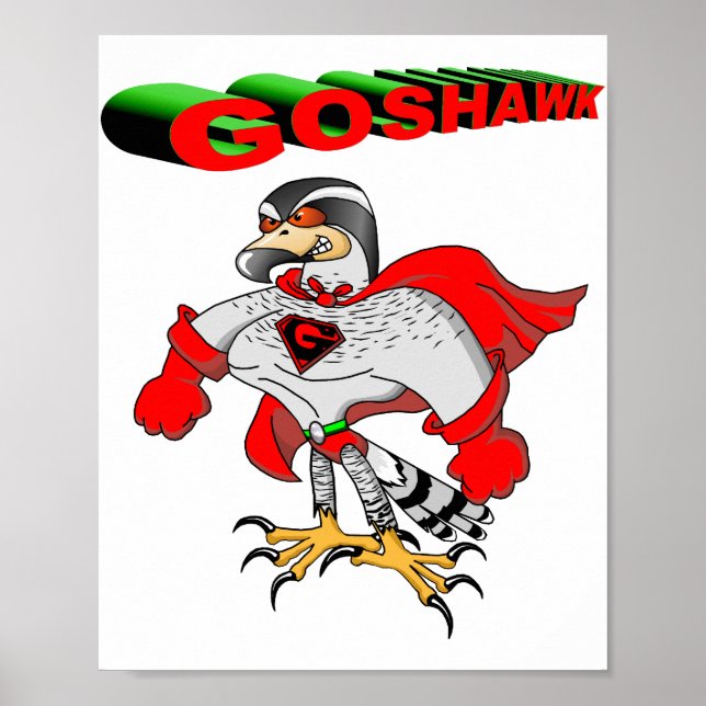 Goshawk Cartoon Poster (Front)