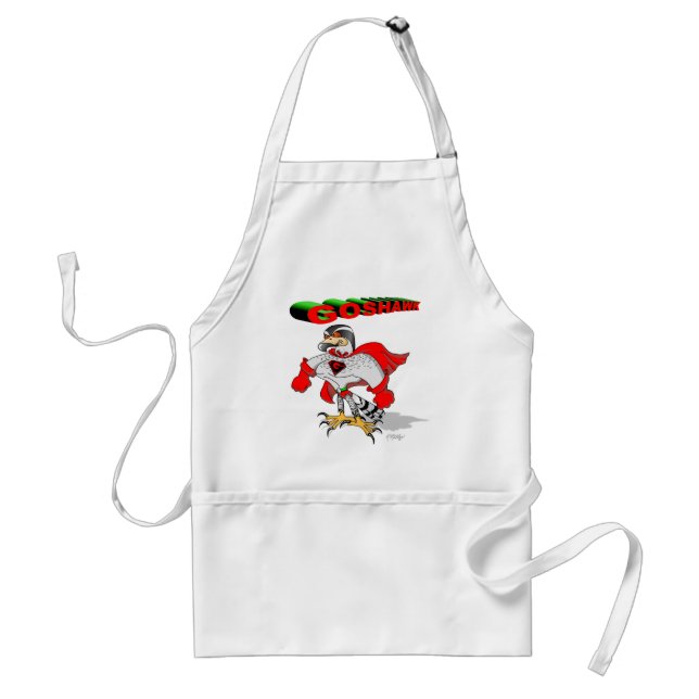 Goshawk Cartoon Standard Apron (Front)
