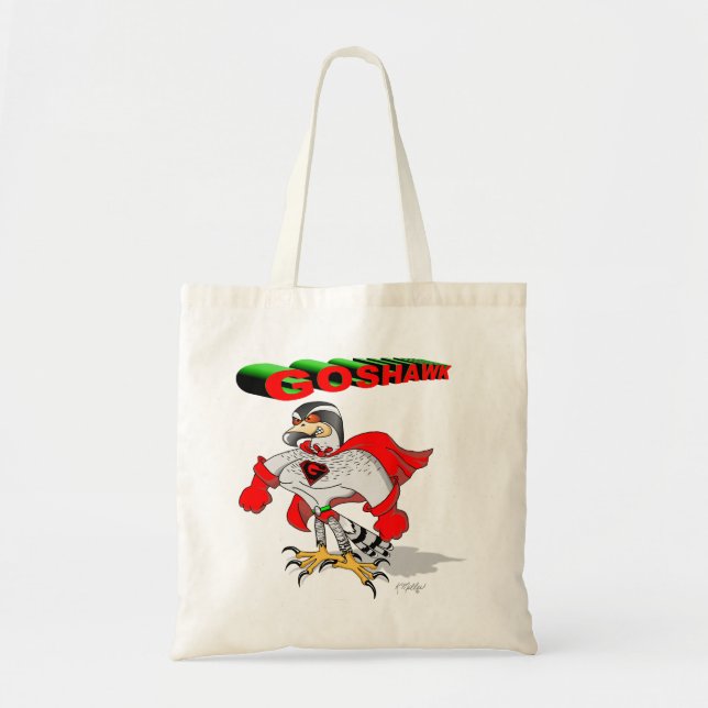 Goshawk Cartoon Tote Bag (Front)