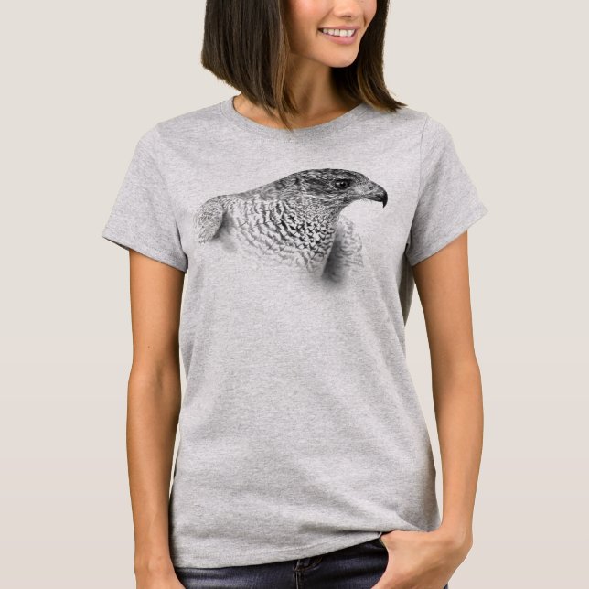 Goshawk Drawing T-Shirt (Front)