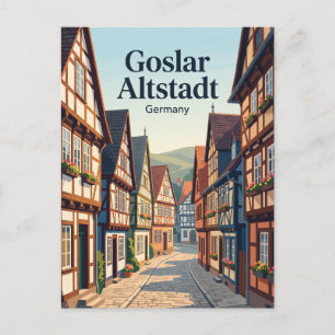 Goslar Old Town (Altstadt), UNESCO World Heritage Postcard