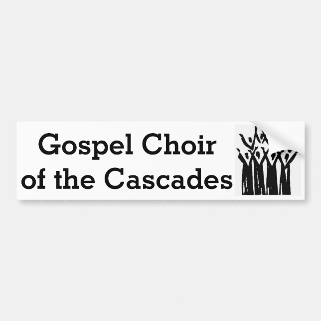 Gospel Choir of the Cascades 2014 bumper sticker (Front)