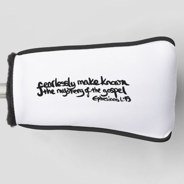 Gospel Christian evangelism Inspiration Golf Head Cover (Front)