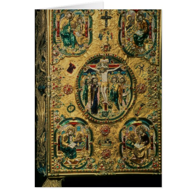Gospel cover, gold with repousse (Front)