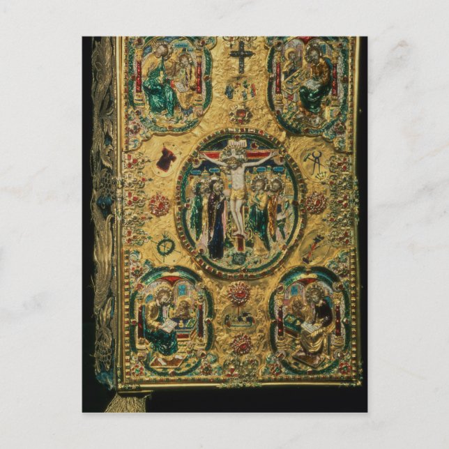 Gospel cover, gold with repousse postcard (Front)