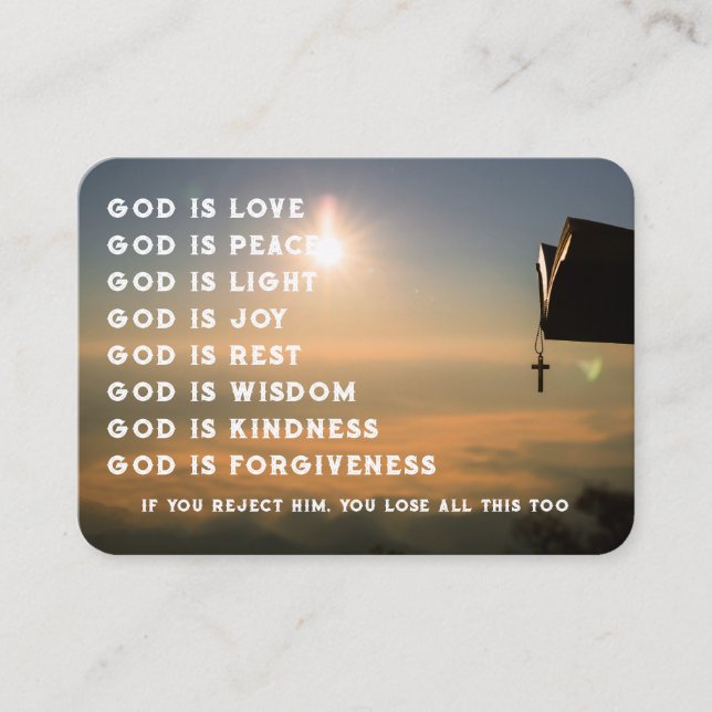 Gospel Evangelism Invite Salvation pocket keepsake (Front)