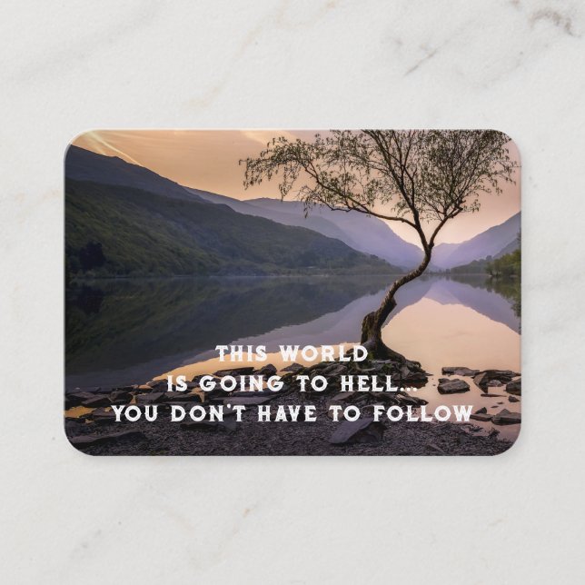 Gospel Evangelism Invite Salvation pocket keepsake (Front)