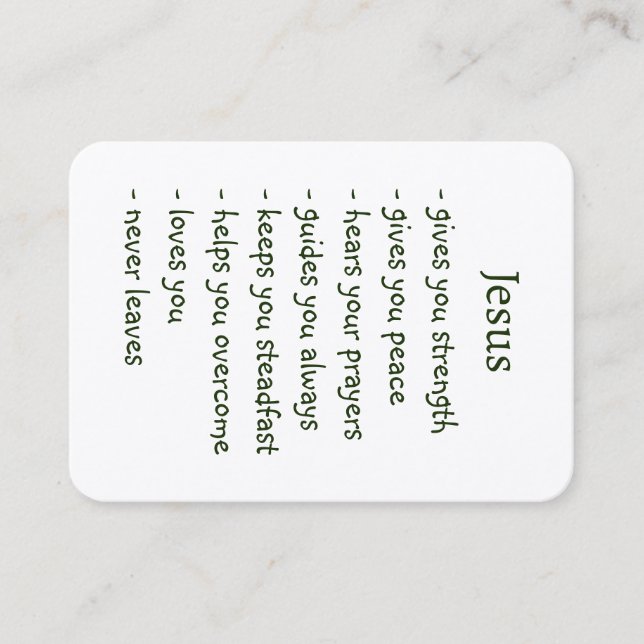 Gospel Evangelism Invite Salvation pocket keepsake (Front)