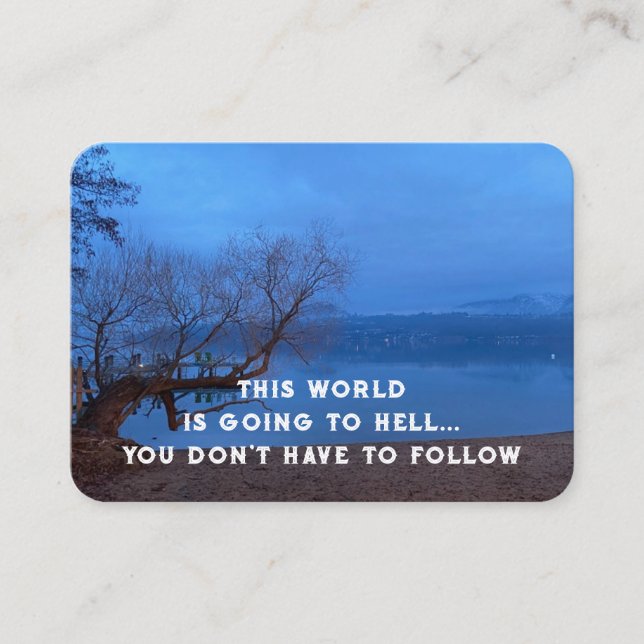 Gospel Evangelism Invite Salvation pocket keepsake (Front)