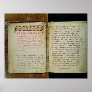 Gospel Folios of St. Sergius of Radonezh Poster