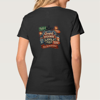 Gospel Highway 66 Christian Patriotic Design T-Shirt