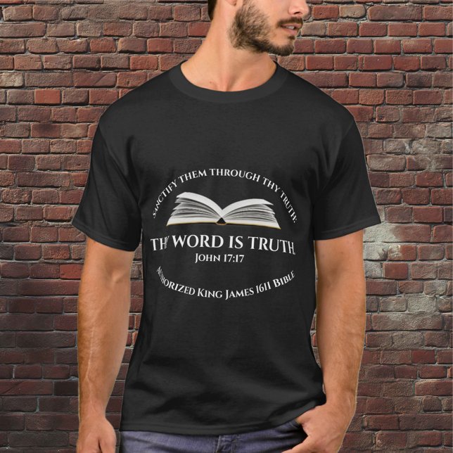 Gospel of John Bible Verse Word of God Dark T-Shirt (Creator Uploaded)