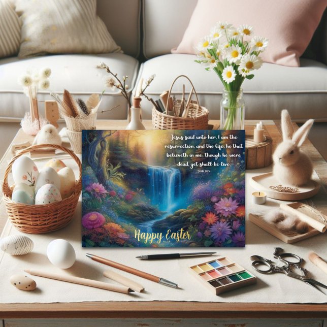 Gospel of John Resurrection Verse Woodland Easter (Creator Uploaded)