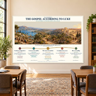 Gospel of Luke Bible Study, Classroom 54 x 36 in Photo Print
