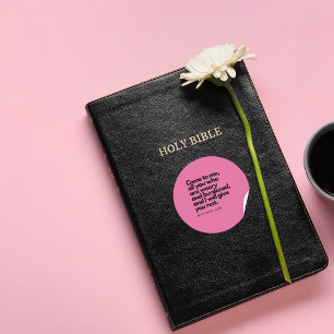 Gospel Quotes, Bible Verse Sticker Come To Me #5